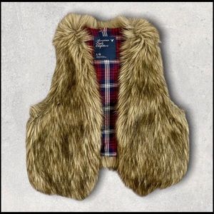 American Eagle faux fur vest